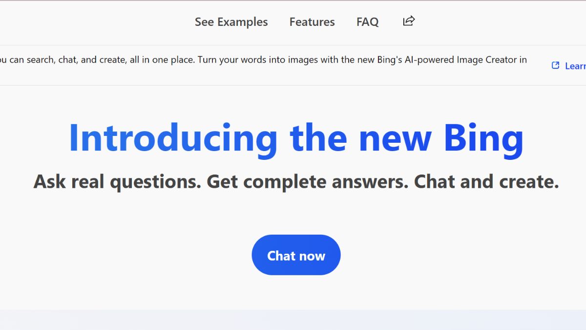 Cài đặt chế độ trò chuyện trên Bing AI bước 1