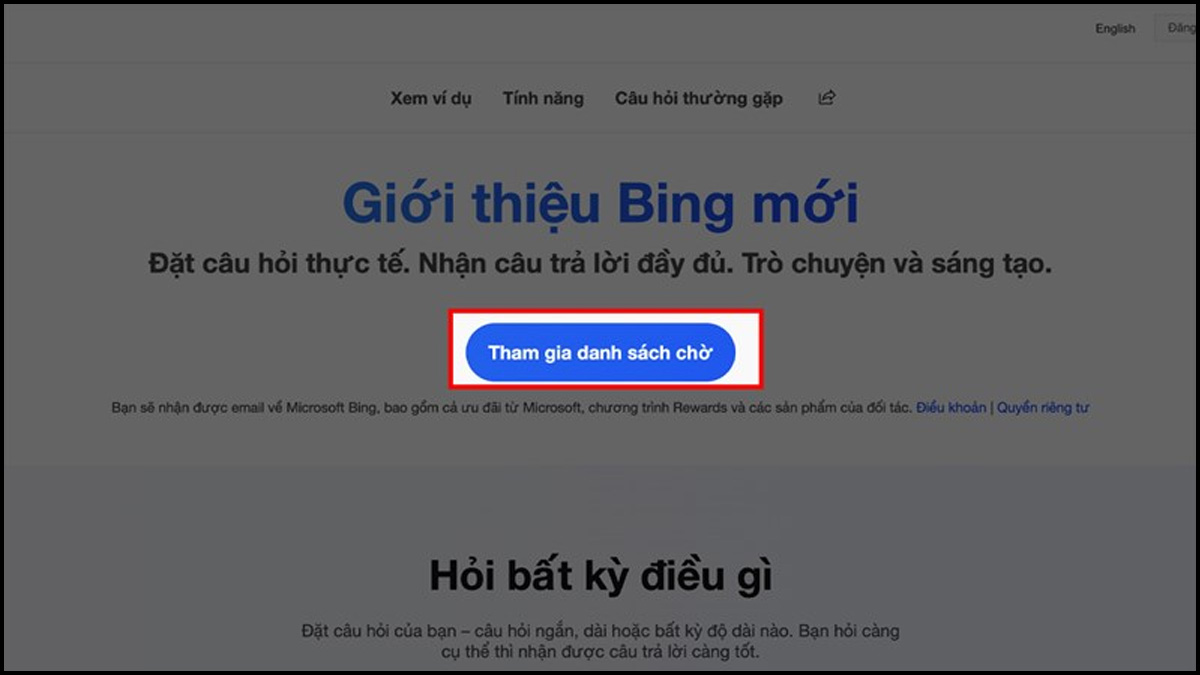 Hướng dẫn Cách đăng ký tài khoản Bing AI