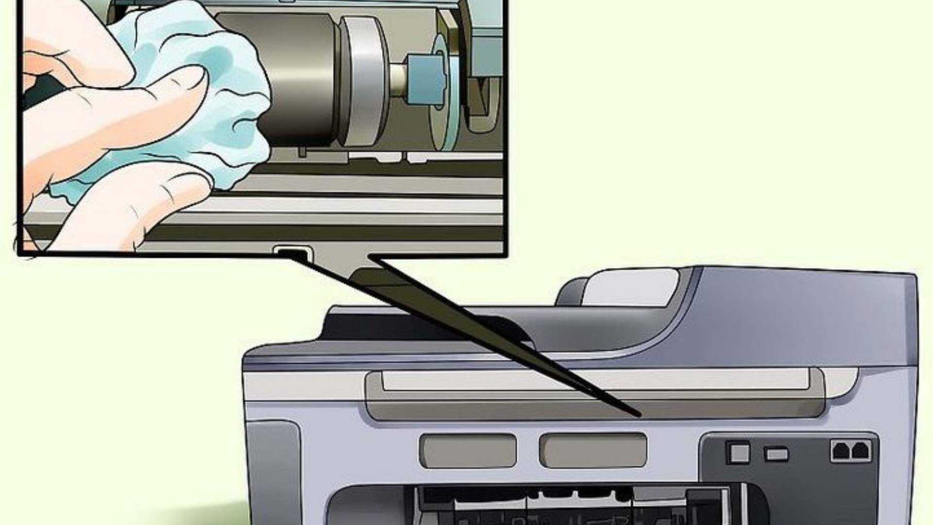 Bước 4: Vệ sinh máy in.