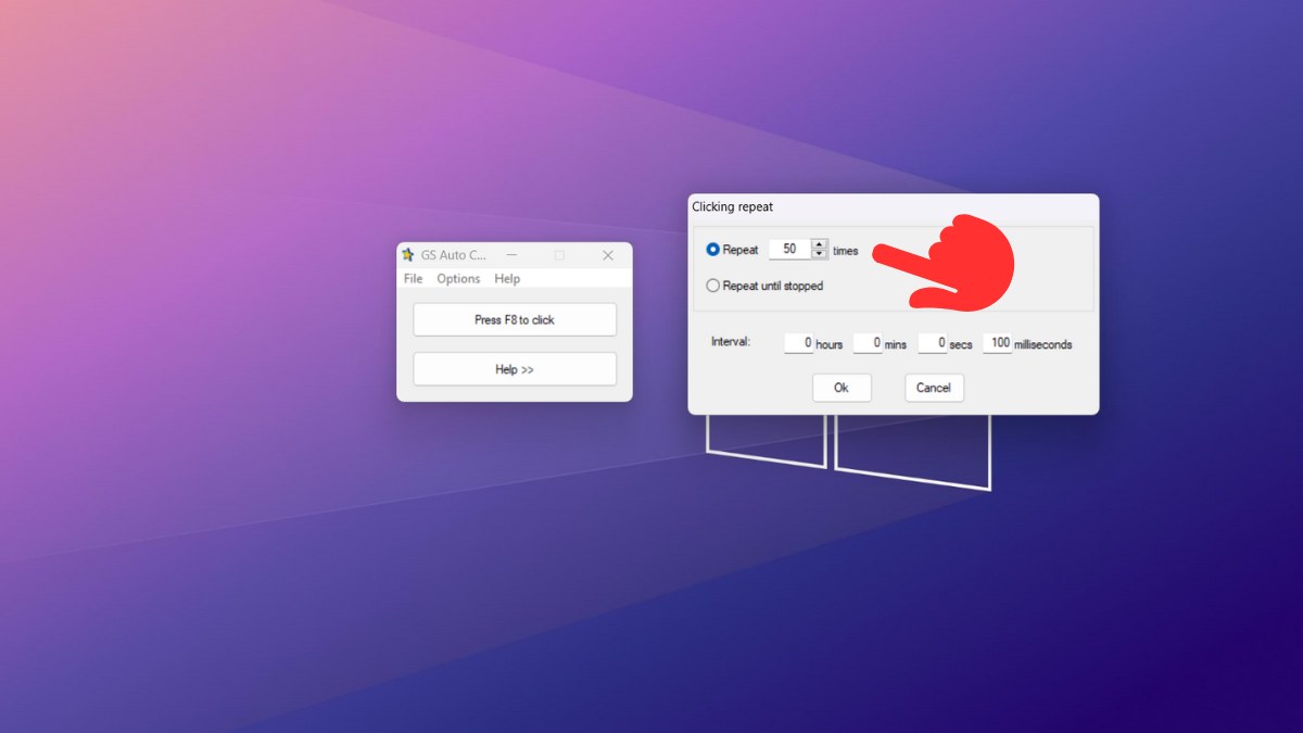 Tải GS Auto Clicker Phần mềm tự động chơi game miễn phí