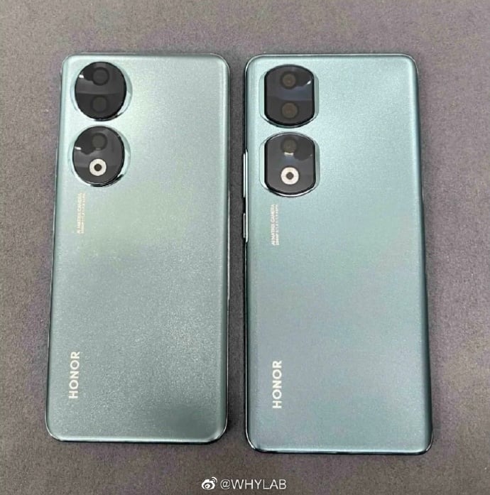 Honor 90 và Honor 90 Pro lộ ảnh thực tế: Màn hình cong, cụm camera siêu ...