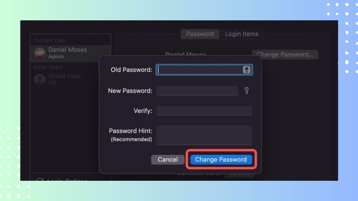 Cách đổi mật khẩu MacBook cực đơn giản chỉ trong 1 nốt nhạc