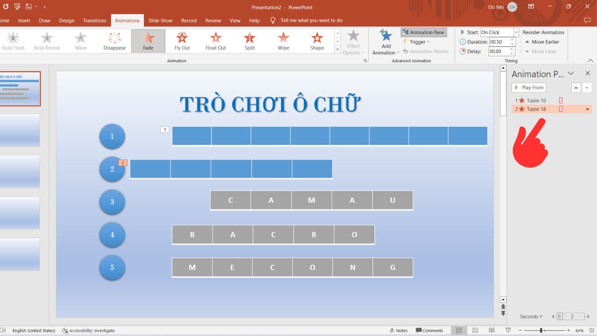 C ch l m tr ch i ch tr n powerpoint t ng b c si u d 