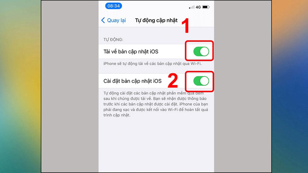 Bước 2: Khắc phục và mở lại Face ID bị tắt bằng cách cập nhập phiên bản iOS mới nhất