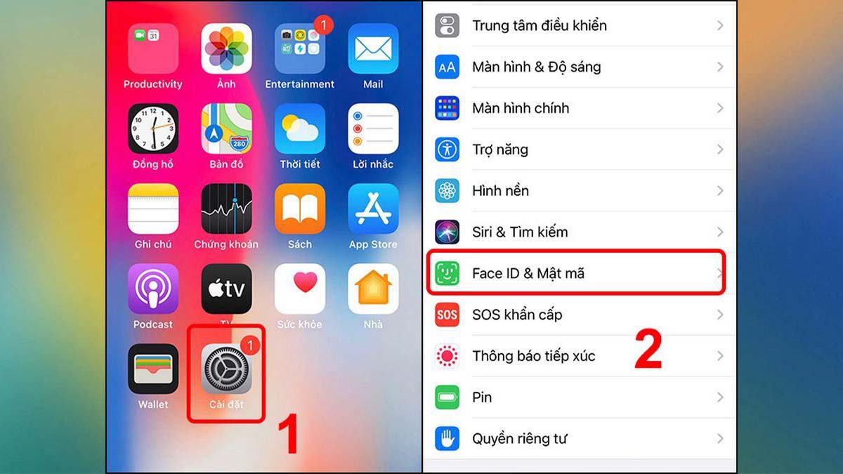 Bước 1: Khắc phục và mở lại Face ID bị tắt bằng cách tắt tính năng