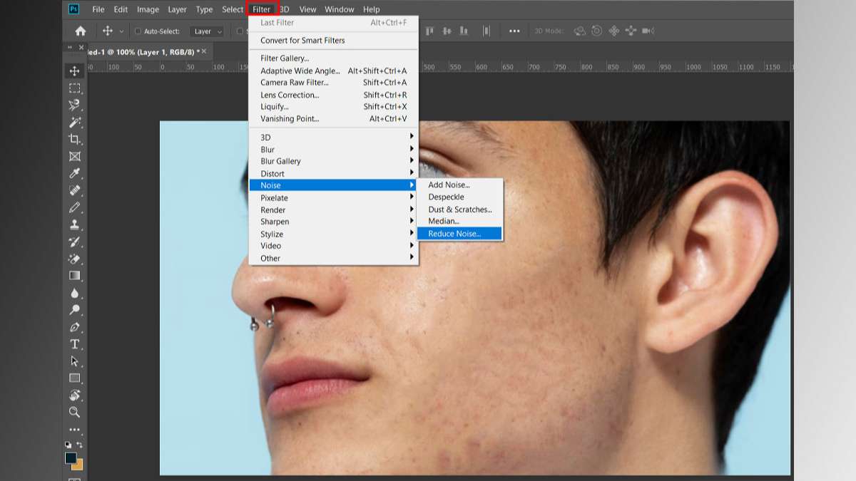 Hướng dẫn chi tiết làm mịn da trong Photoshop bước 3