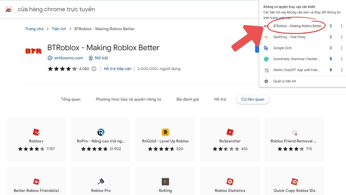 Btroblox: Tải tiện ích phiên bản mới dễ dàng cho máy tính, PC