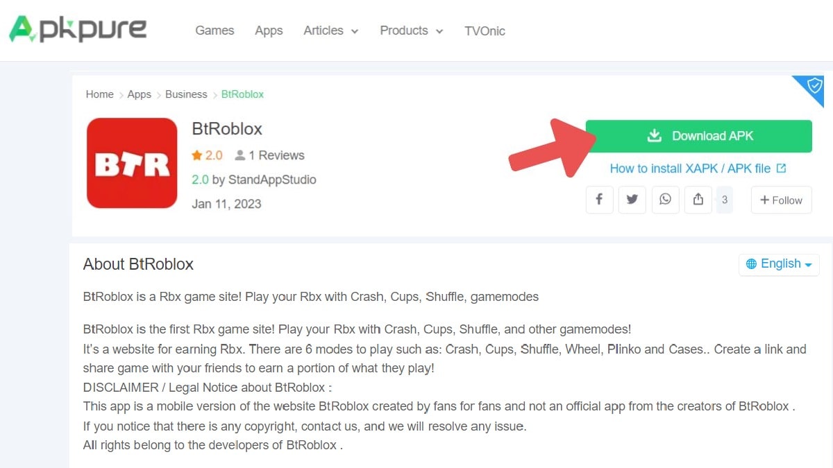 Btroblox: Tải tiện ích phiên bản mới dễ dàng cho máy tính, PC