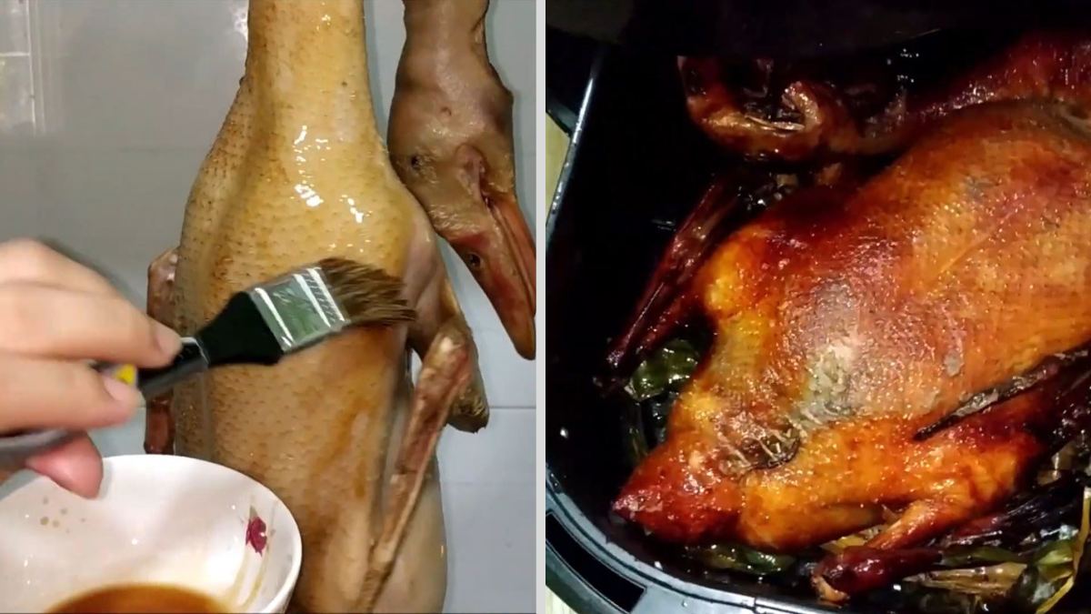Cách làm vịt quay ngon mê ly chỉ với nồi chiên không dầu