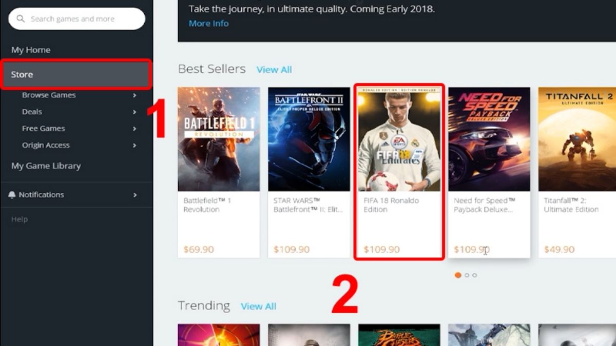 Cách chuyên chở game bên trên PC kể từ Origin bước 2-2 