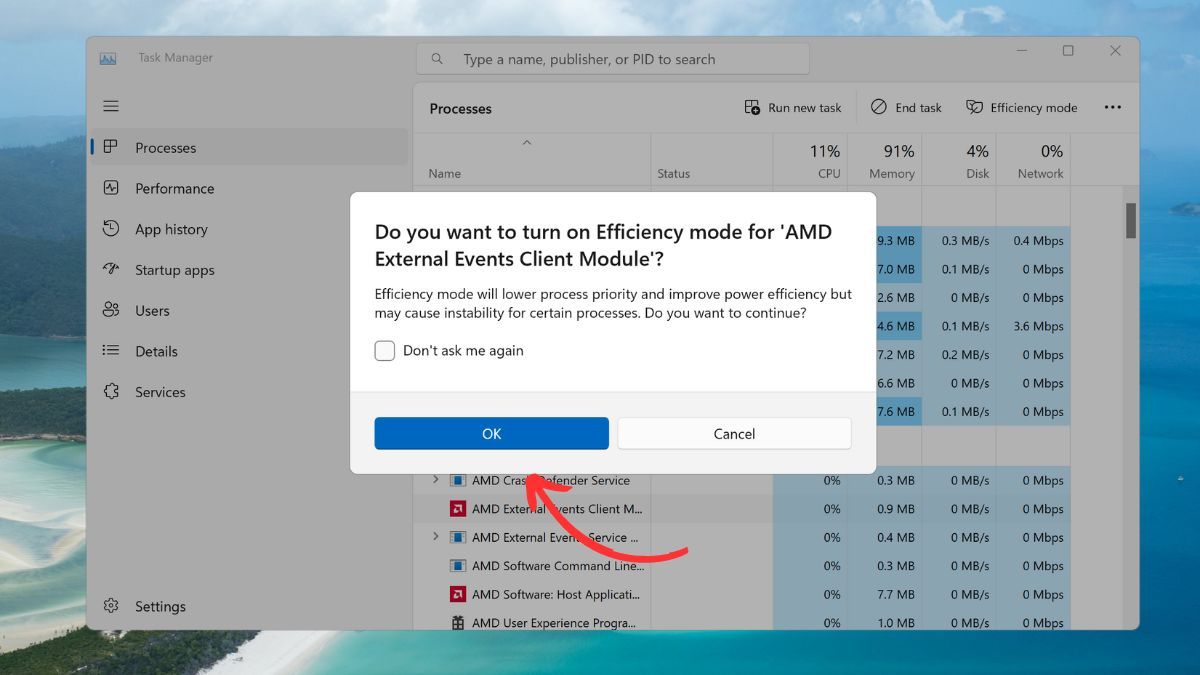 Cách bật chế độ Efficiency trên Windows 11 3