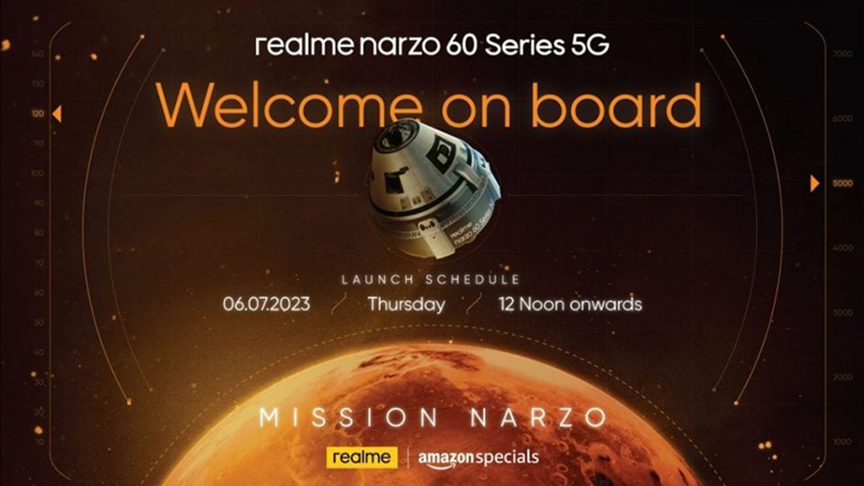 Realme Narzo 60 series ra mắt ngày 6/7