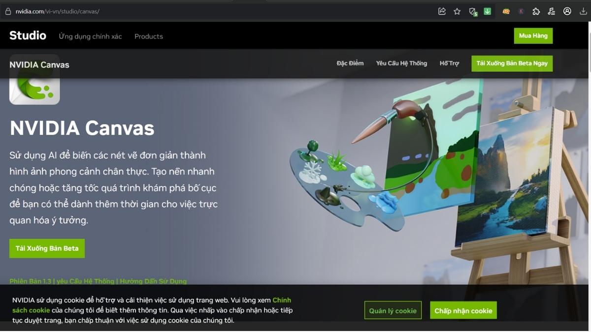 Tải NVIDIA Canvas - Sáng tạo nghệ thuật tuyệt vời với ứng dụng AI vẽ tranh