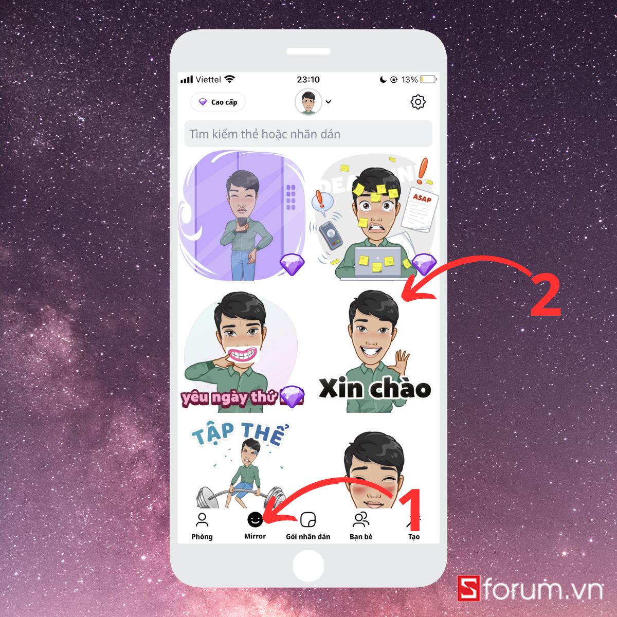 Cách tạo sticker siêu độc đáo từ khuôn mặt để làm xao lạ cộng đồng mạng xã hội