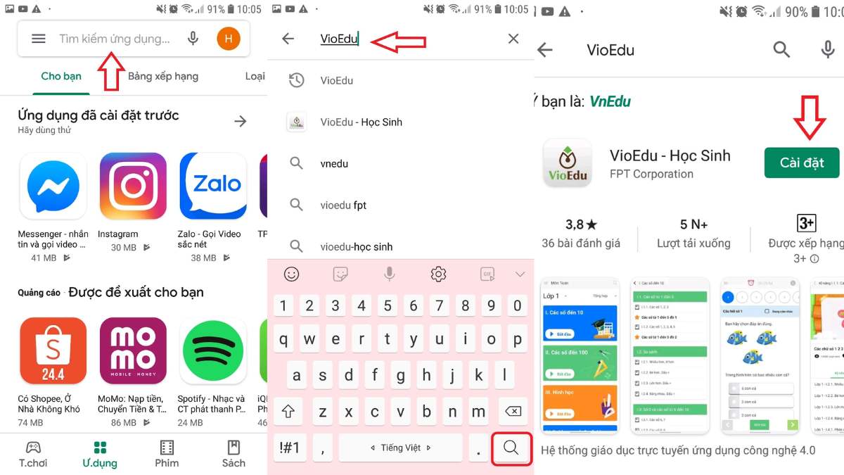 Tải Vioedu: Bí quyết tra cứu điểm nhanh chóng trên Vioedu