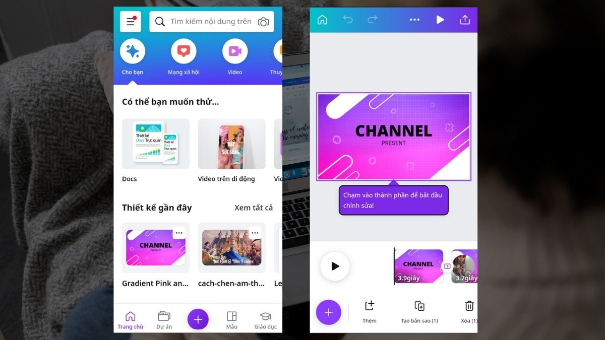 Hướng dẫn chèn âm thanh vào Canva dễ dàng trên điện thoại và máy tính