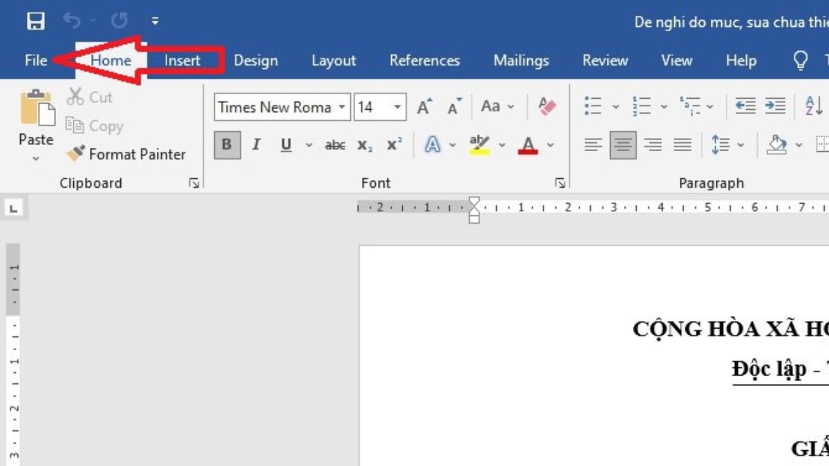 Hướng dẫn chi tiết cách chuyển Word sang Powerpoint 2013, 2016, 2019 bước 1