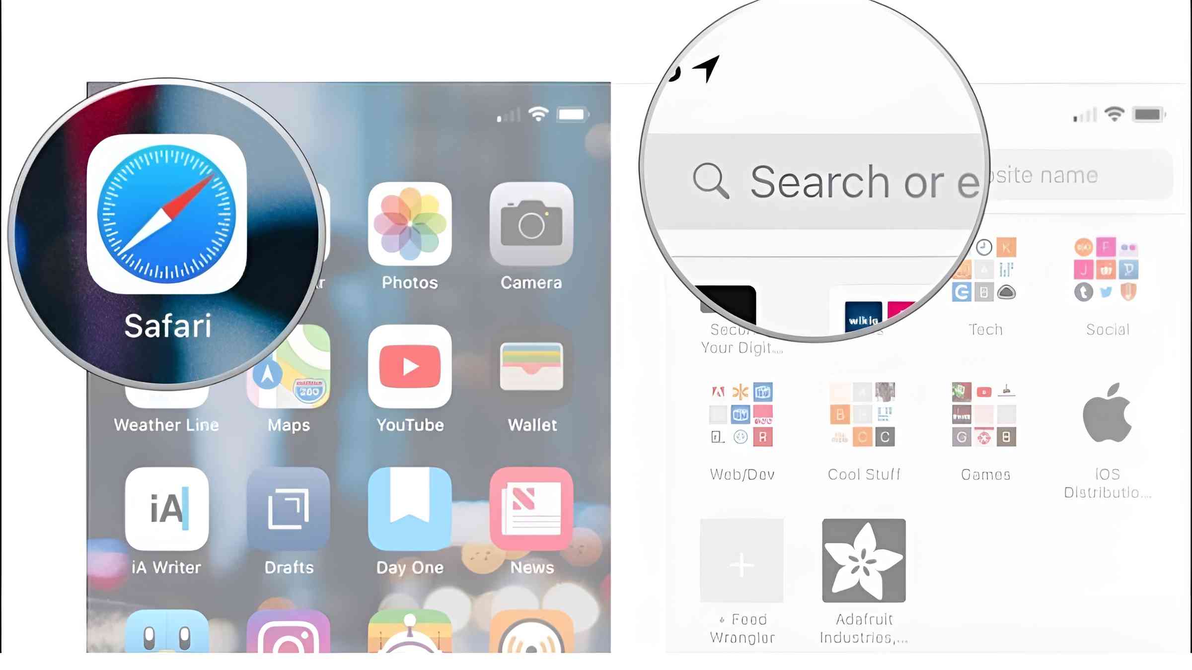 Cách người sử dụng 2 Zalo bên trên iPhone bằng Safari bước 1