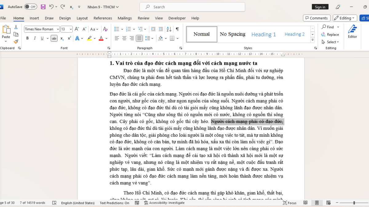 Cách tạo gạch ngang chữ trong Word dễ dàng và hiệu quả