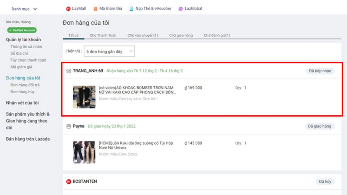 Các bước hủy đơn hàng trên Lazada hiệu quả, giúp bạn nhận hoàn tiền nhanh chóng