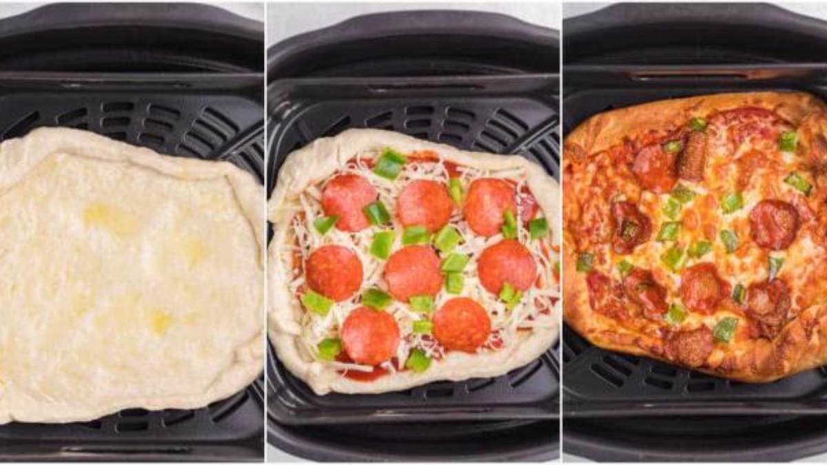 Kỹ thuật độc đáo: Làm pizza ngon tuyệt vời với nồi chiên không dầu chỉ trong 3 bước