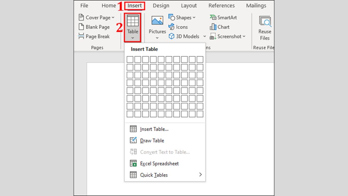 Cách tạo và chỉnh sửa bảng trong Word một cách hiệu quả