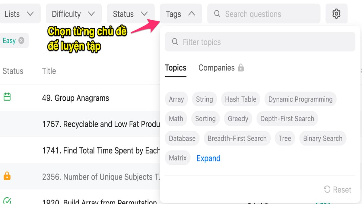 Leetcode - Học lập trình thông qua thử thách thực tế