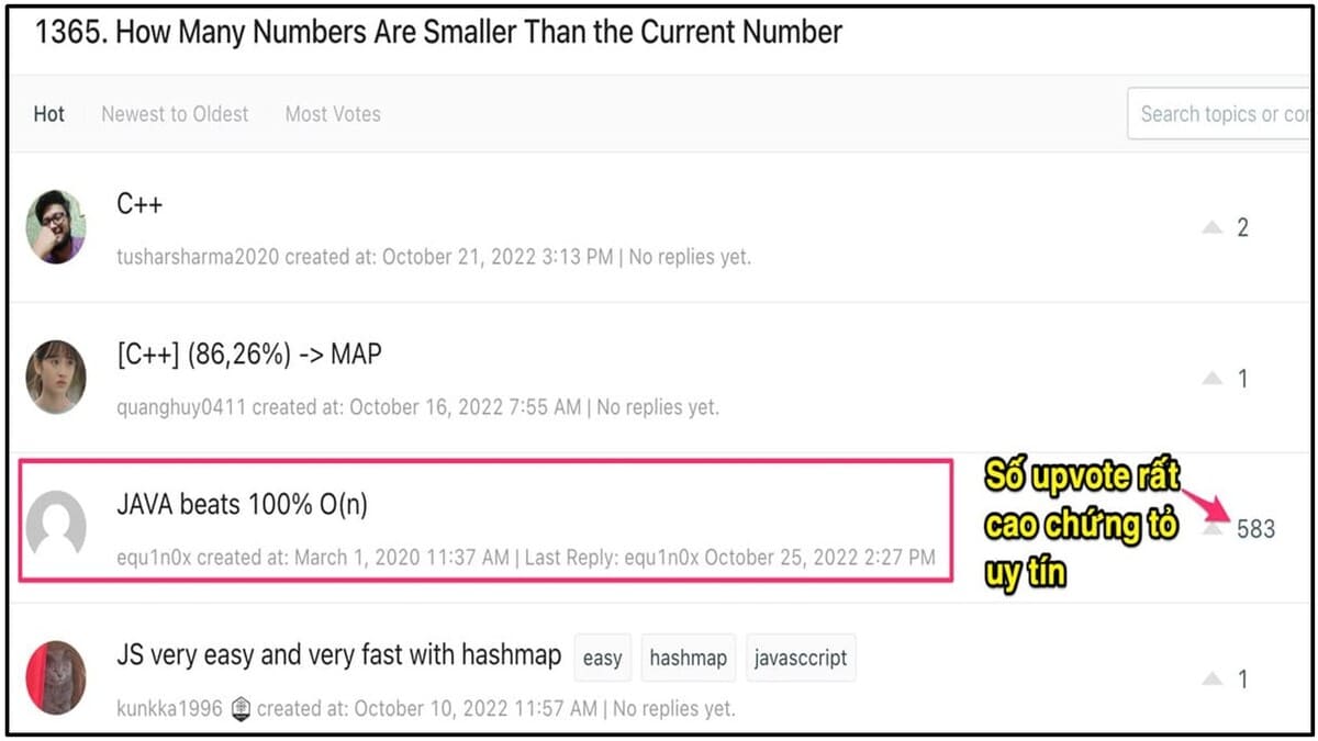 Leetcode - Học lập trình thông qua thử thách thực tế