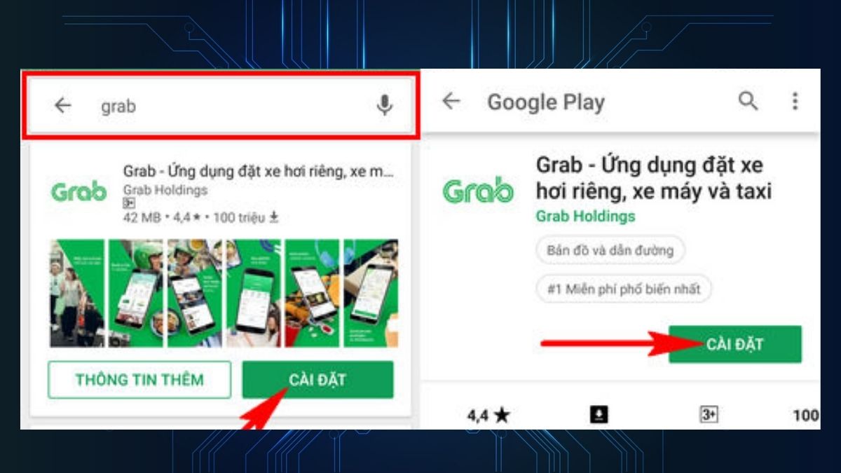 Tải Grab và trải nghiệm đặt máy, xe ô tô siêu nhanh chỉ bằng một cú chạm!