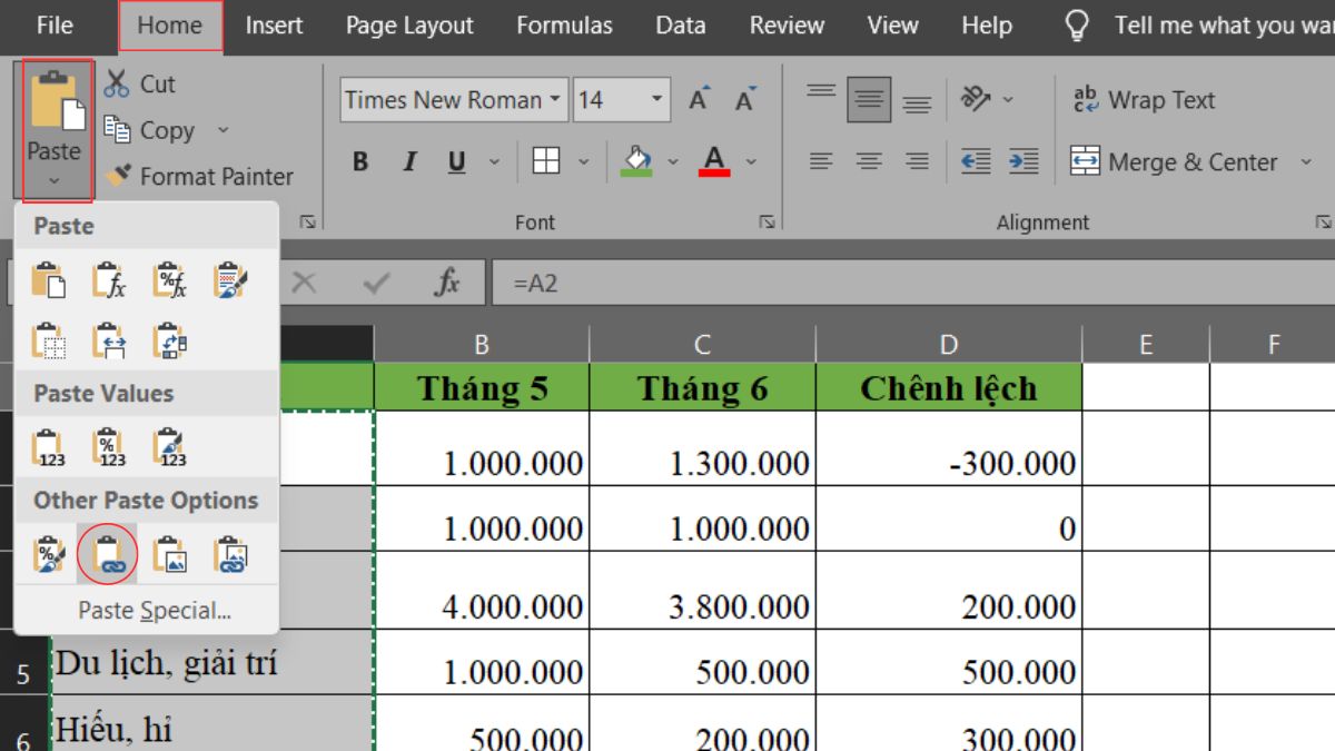 Những mẹo hữu ích về việc sử dụng tính năng Paste trong Excel mà bạn chưa biết!