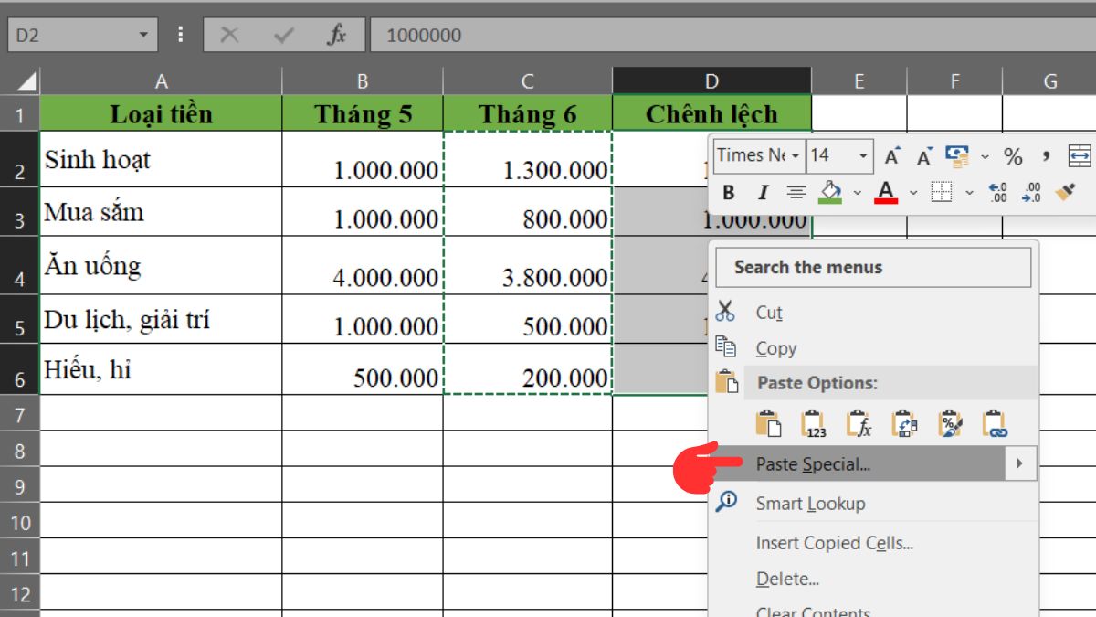 Những mẹo hữu ích về việc sử dụng tính năng Paste trong Excel mà bạn chưa biết!