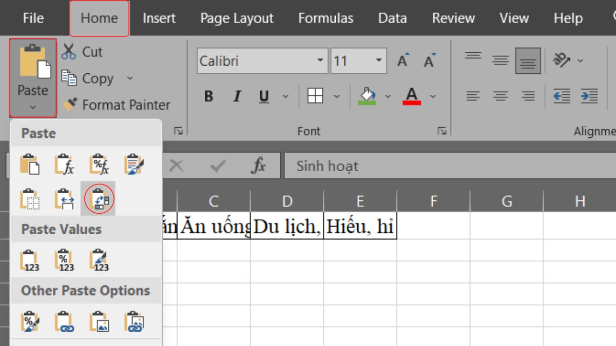 Những mẹo hữu ích về việc sử dụng tính năng Paste trong Excel mà bạn chưa biết!