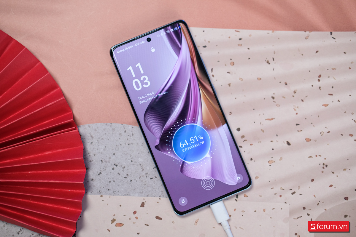 OPPO Reno10 5G có pin 5,000 mAh ấn tượng