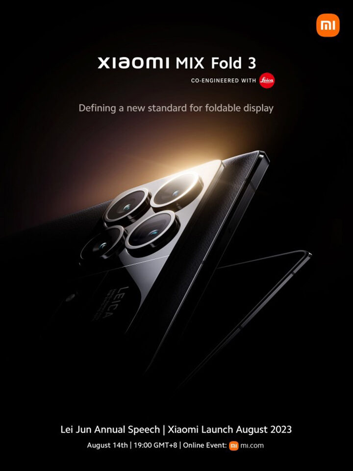 Xiaomi MIX Fold 3 ra mắt ngày 14/8