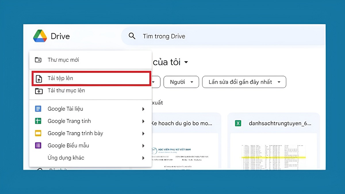 Cách tải, up ảnh lên Google Drive trên điện thoại, máy tính