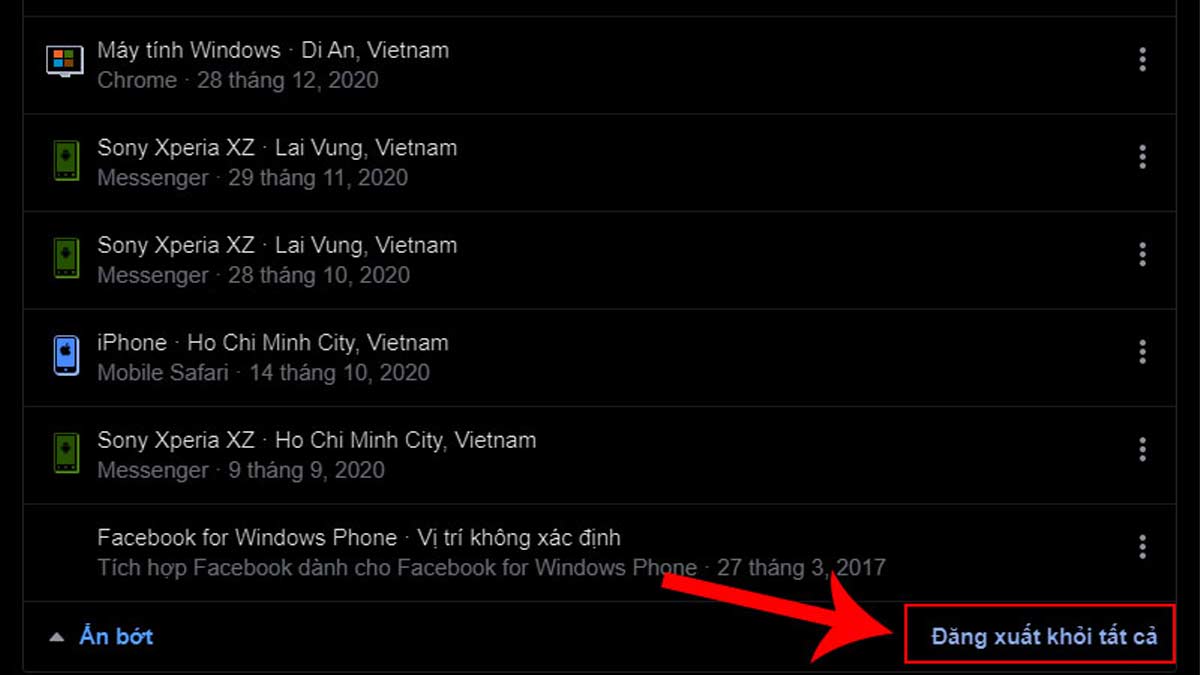 Đăng xuất Messenger bên trên PC kể từ xa cách mang đến trang bị không giống bước 6 