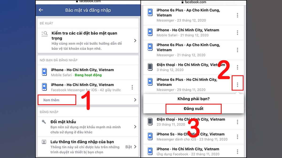 Cách singout Messenger bên trên Smartphone iPhone bước 3 