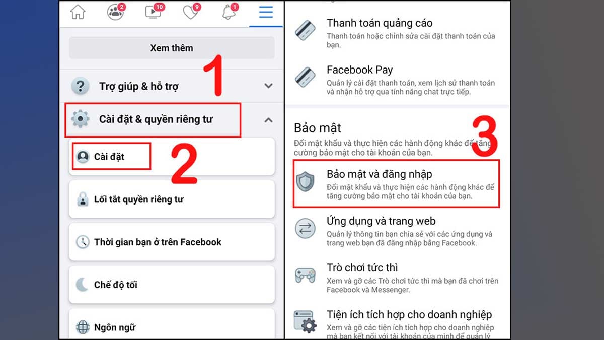 Đăng xuất Messenger trên Android bằng cách xóa nơi đăng nhập trong bảo mật bước 2