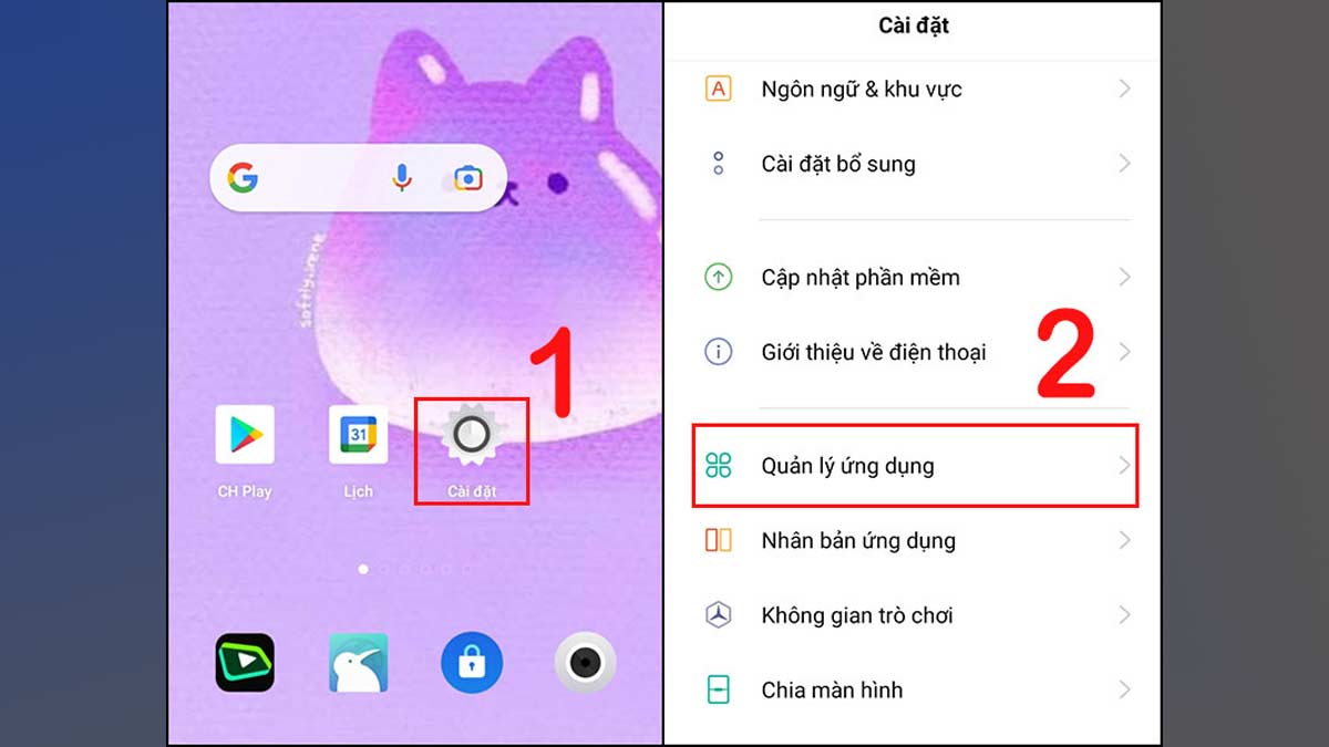 Đăng xuất Messenger bên trên Android thời gian nhanh bằng phương pháp xóa tài liệu phần mềm bước 1