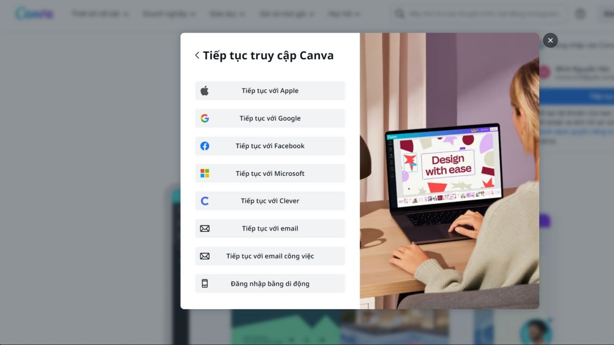 Hướng dẫn đăng ký tài khoản Canva Pro Education bước 1