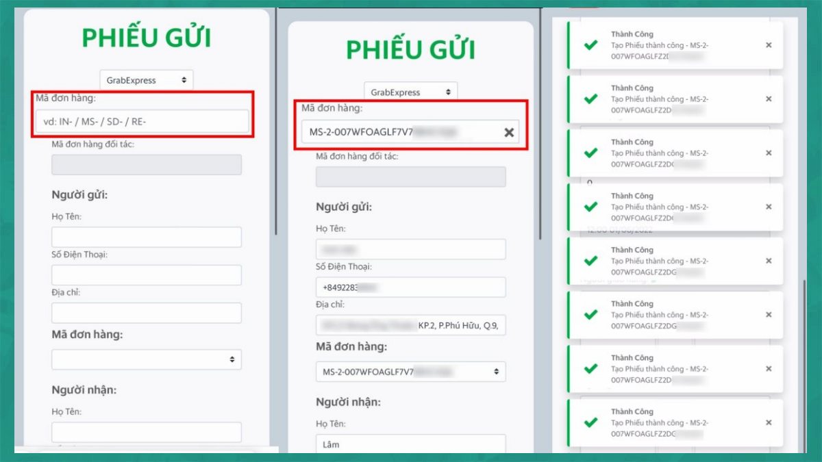 Phiếu gửi điện tử Grab| Cách đăng nhập và sử dụng đơn giản