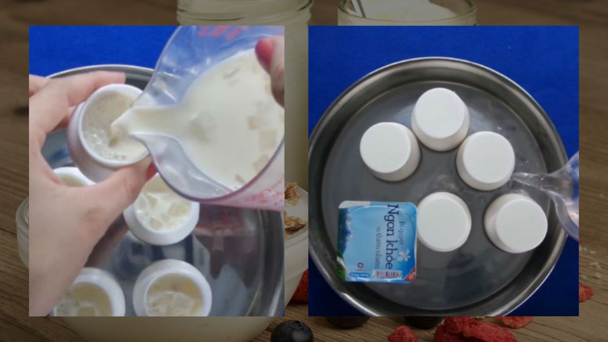 Cách làm sữa chua dẻo nha đam bước 2