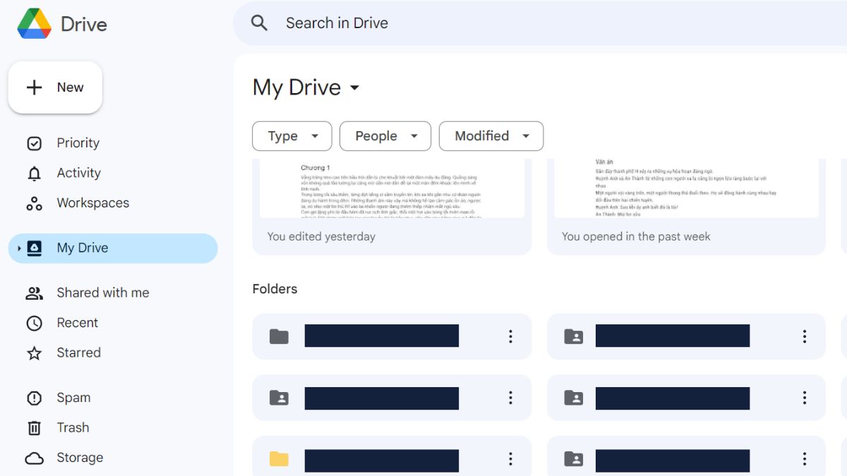 Cách lưu ảnh trên Google Drive về máy tính bước 1