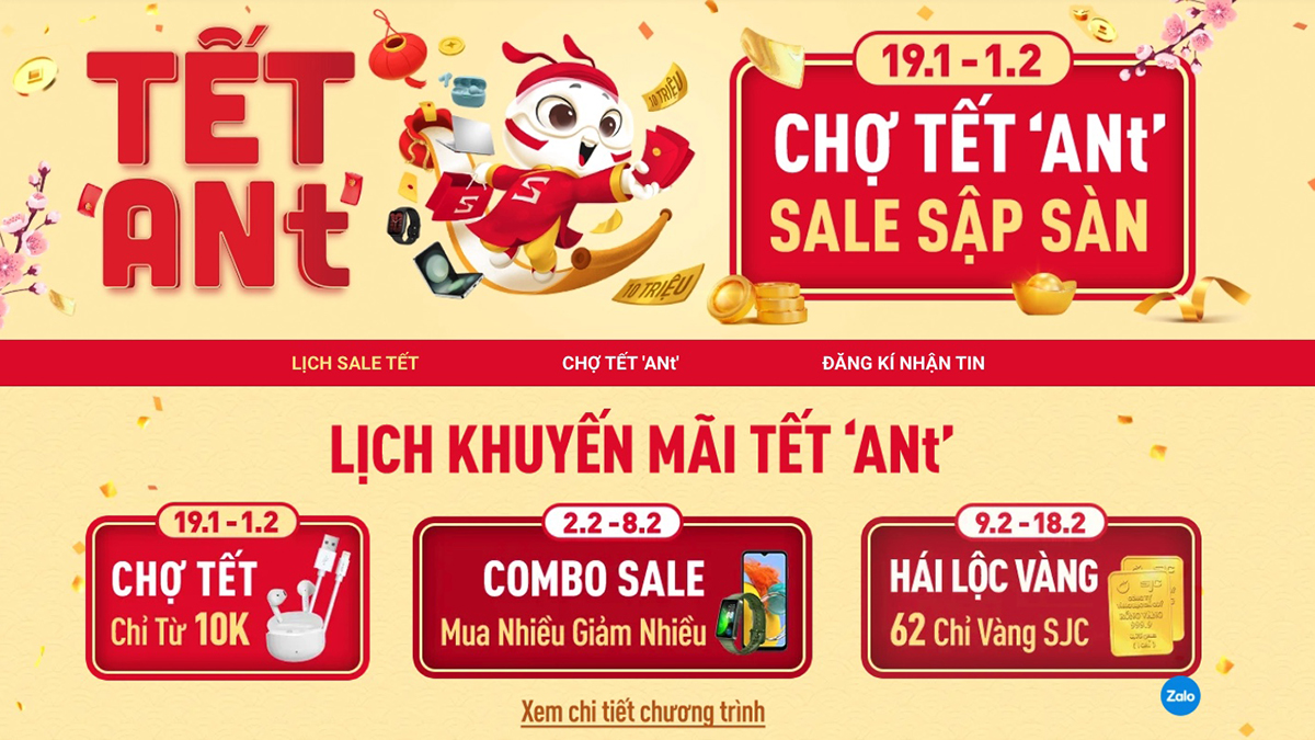 Sale Tết ANt, ghé CellphoneS săn phụ kiện sập sàn 90%