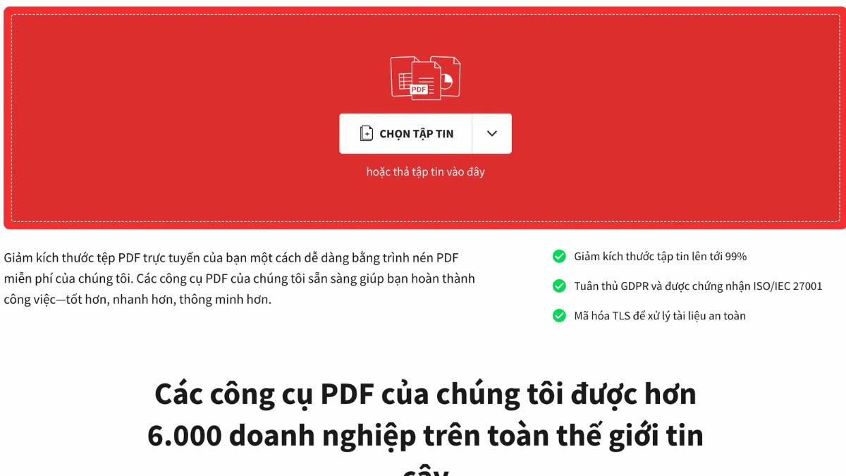 Cách nén file pdf giảm dung lượng bước 2