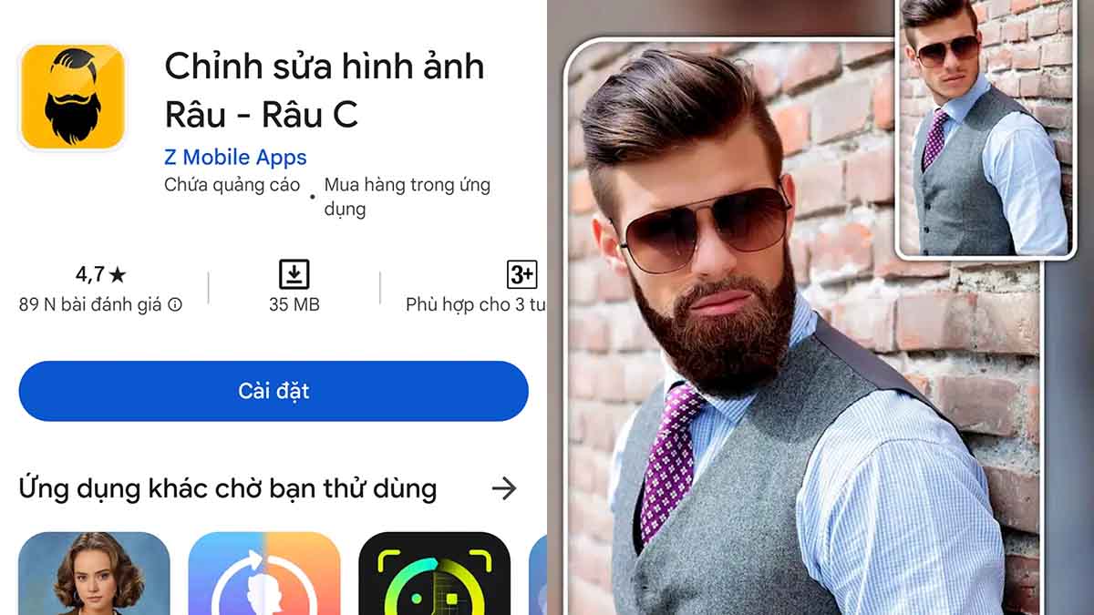 Top 4 app tạo kiểu râu cho nam đẹp miễn phí chất lượng