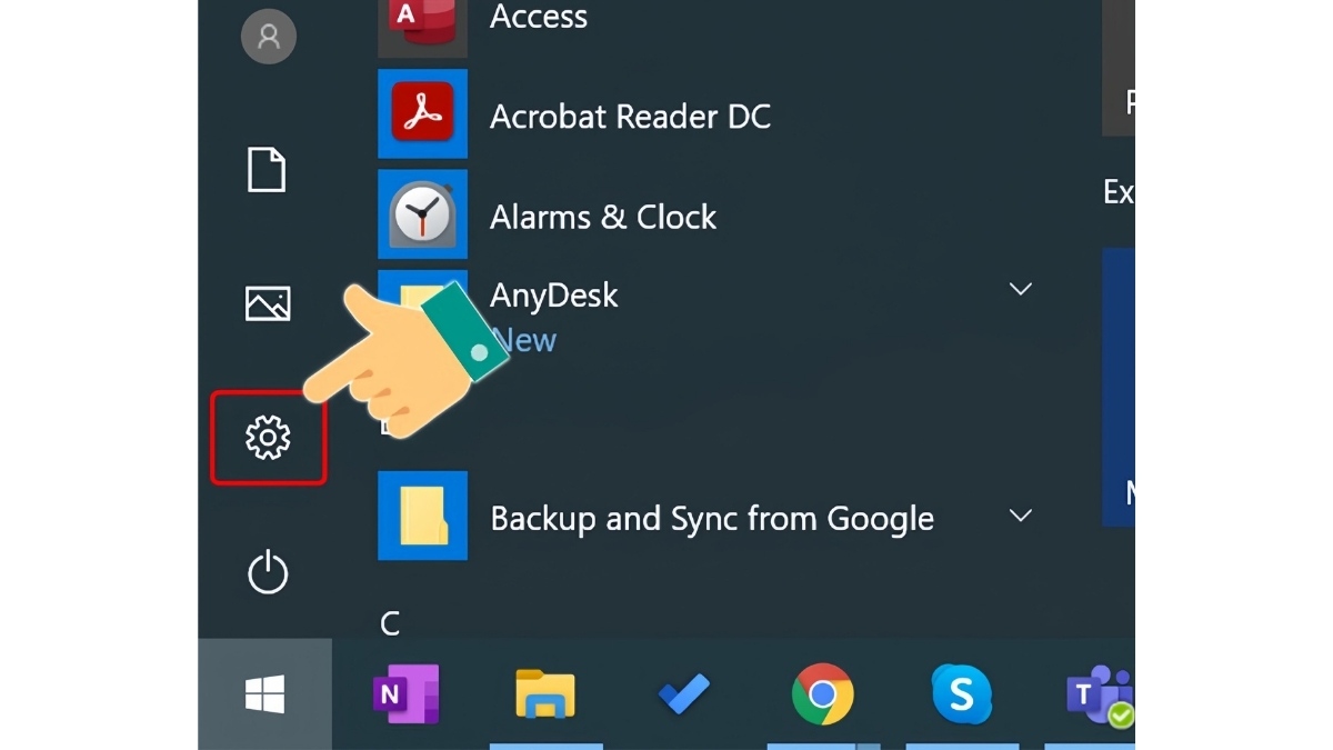 Cách chỉnh ngày giờ trên máy tính Win 10 bước 1