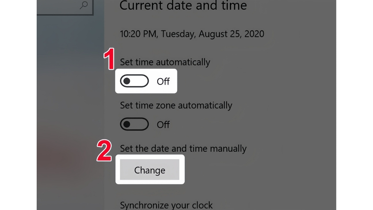 Cách chỉnh ngày giờ trên máy tính Win 10 bước 3