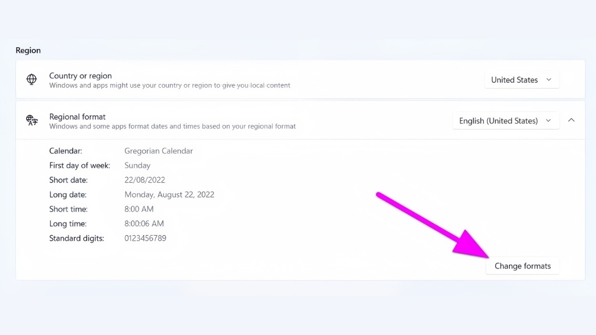 Cách chỉnh giờ trên máy tính Win 11 bước 4