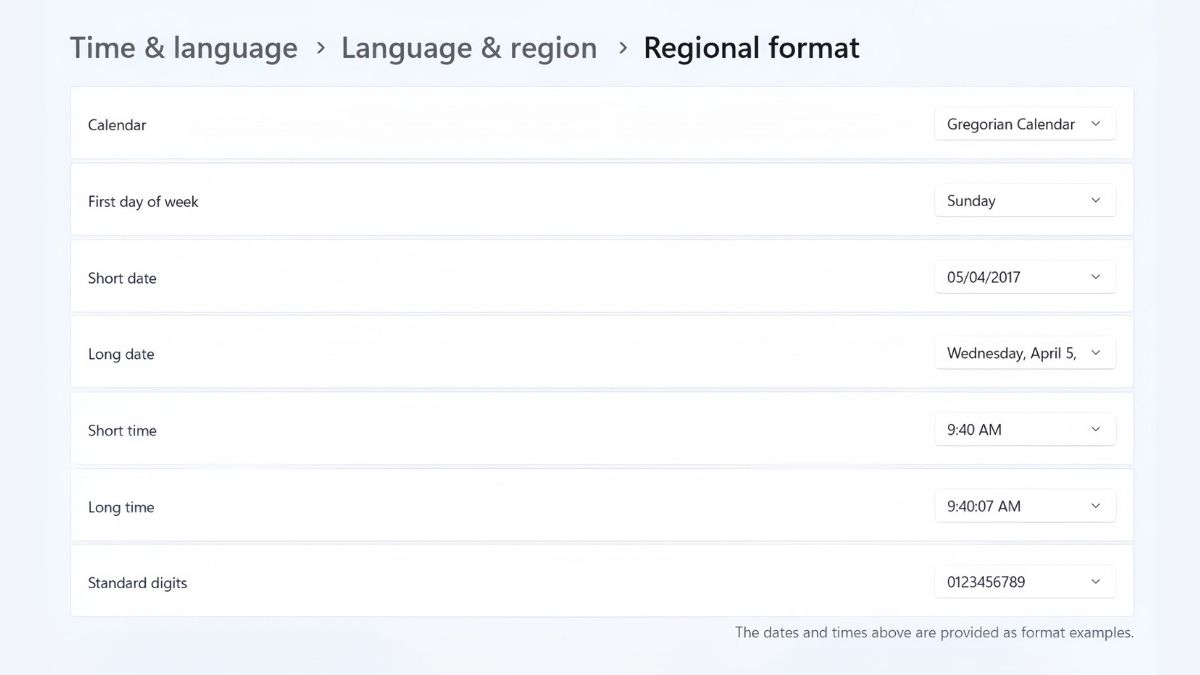 Cách chỉnh giờ trên máy tính Win 11 bước 5